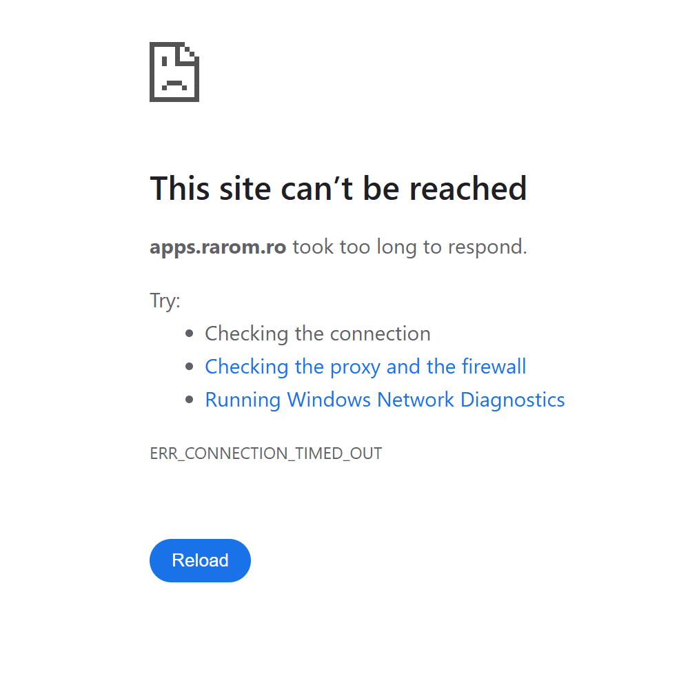 site rarom.ro nefunctional, site rarom.ro cazut