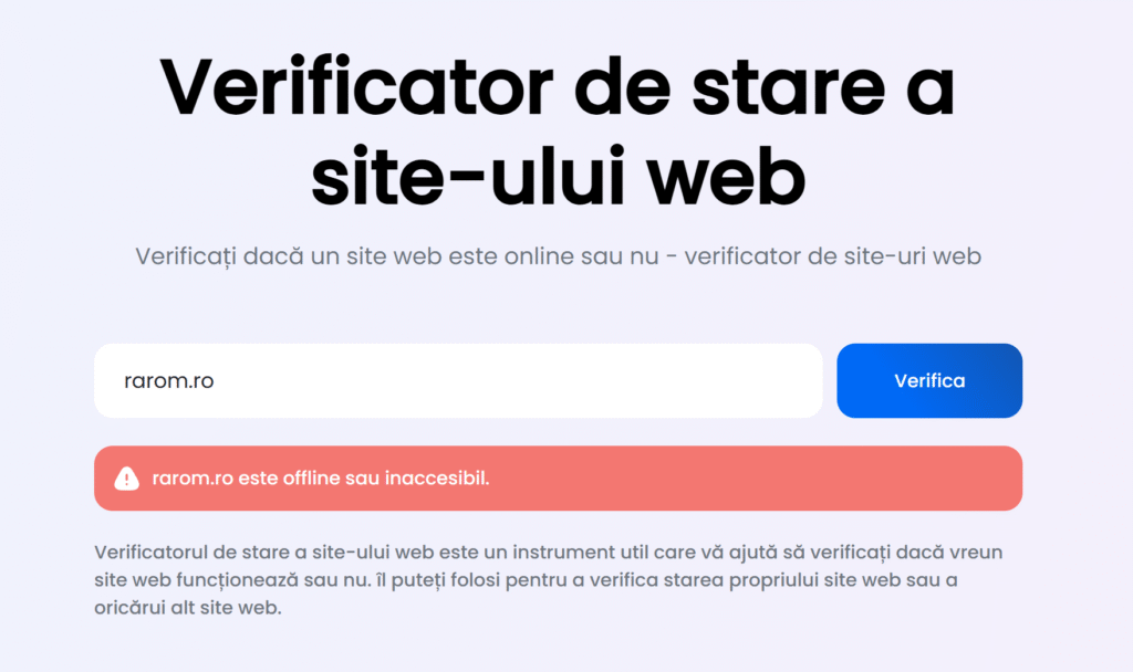 site rarom.ro nefunctional, site rarom.ro cazut